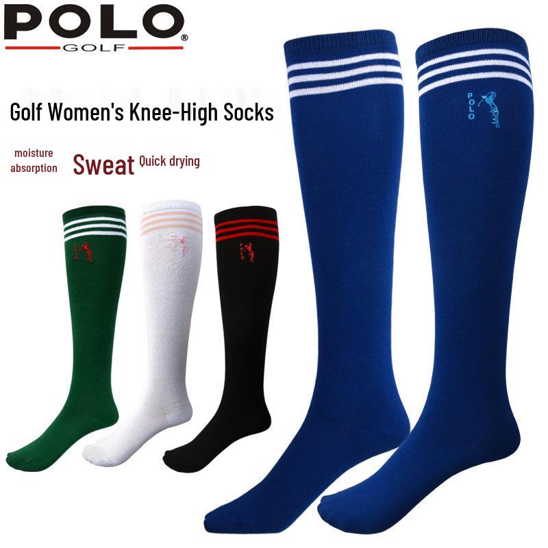 POLO GOLF Женские Утягивающие и Увеличивающие Рост Хлопковые Длинные Гольфы для Гольфа