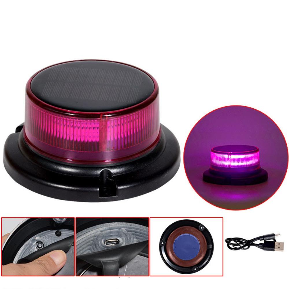 Waterproof Rechargeable Warning Flashlight Durable Off-Road Warning Lamp Safety Lighting
