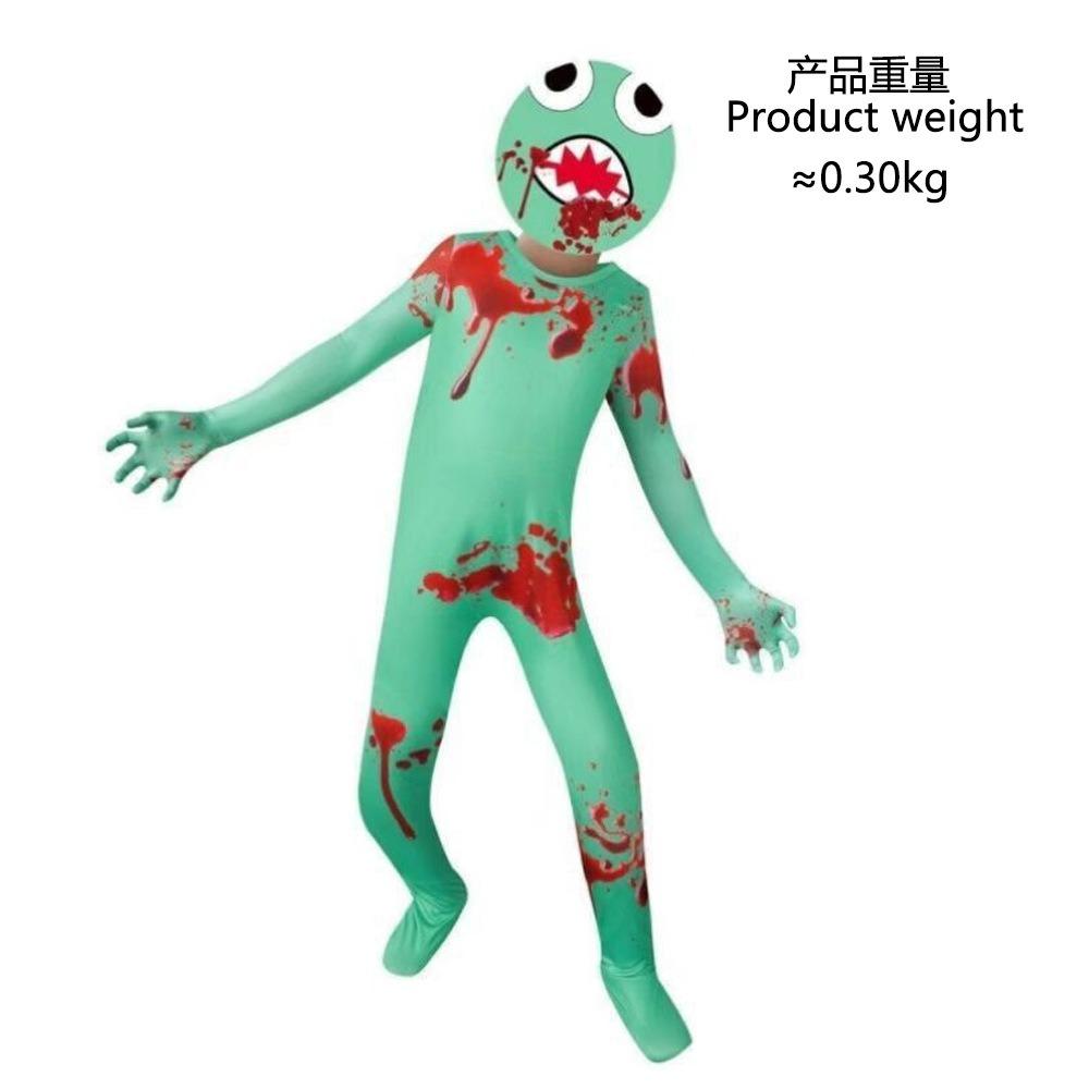 Boys Girls R Friends Costume Green Blue Monster Wiki Cosplay Game Jumpsuit Birthday Party Halloween Costume For Kids