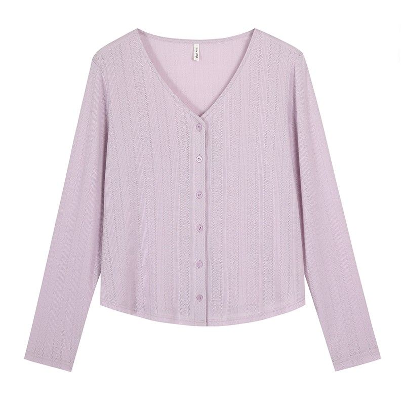 New Arrivals for Plus-Size Women: V-Neck Korean-Style High-End Cardigan, Versatile, Slimming, Covering the Body, Lightweight Sun-Protection Jacket