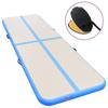 VidaXL Inflatable Gymnastics Mat with Pump 400x100x10cm PVC Blue