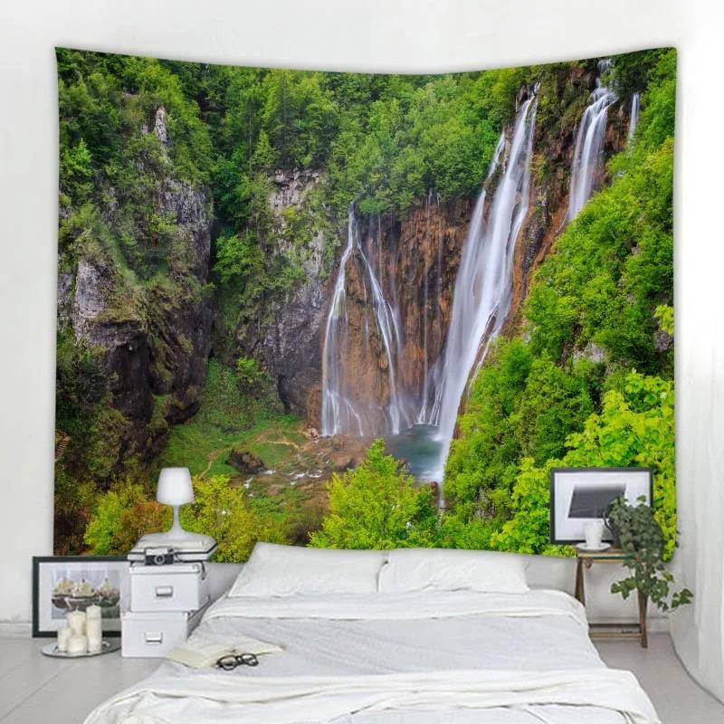 Красивые природные пейзажи, декоративный гобелен, украшение для дома, стены, офиса, гостиной, гобелен