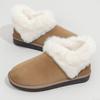 Fashion Comfort Faux Suede Khaki Snow Boots Women Fashion Heart Fluffy Fleece Trim Design Brand Ankle Boots Winter Warm Platform Boots