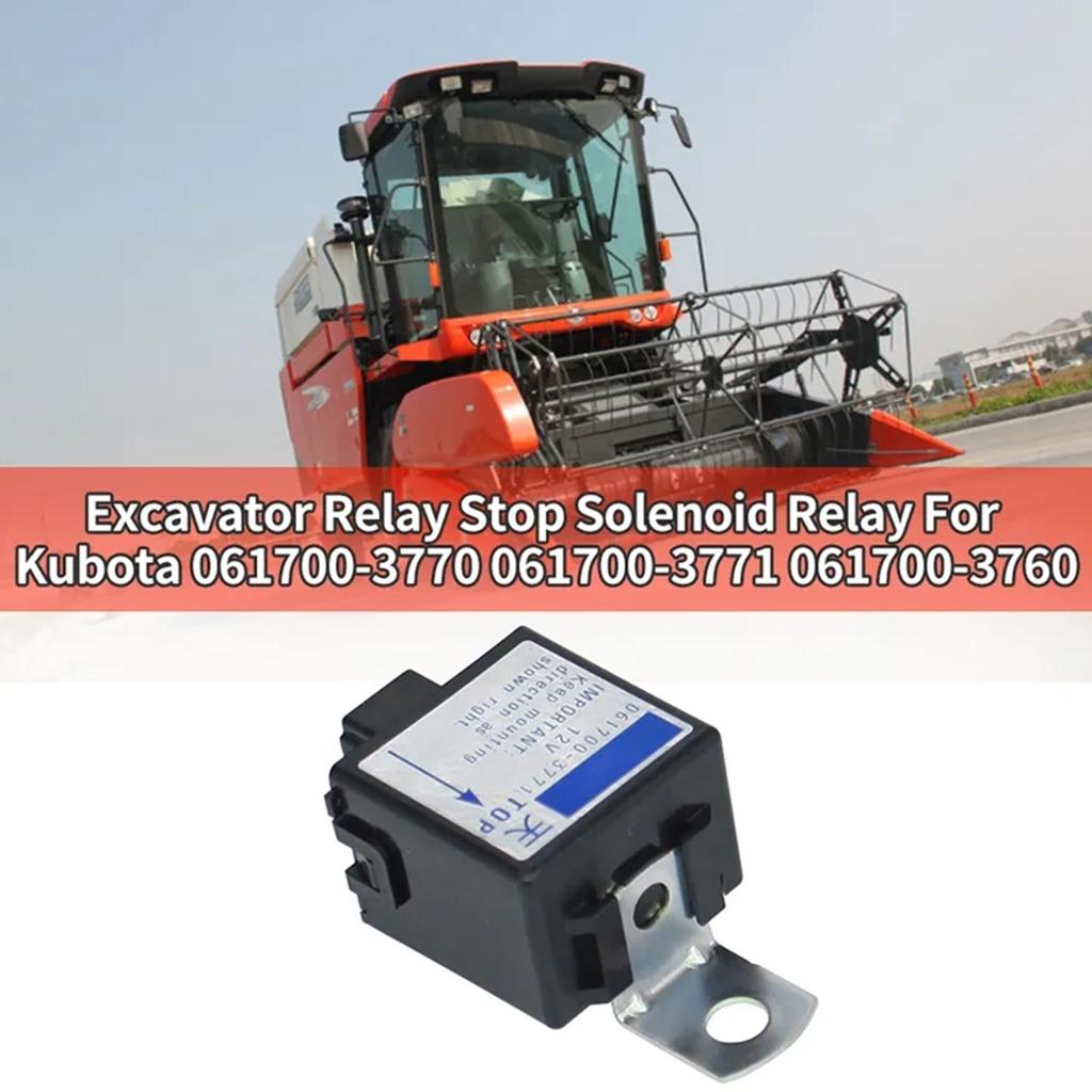 Excavator Stop Solenoid Relays Fit for L2900DT L3010DT L3300DT L4200DT L4200F L4310F M5030 M6800 061700-3770 061700-3771