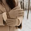 Women's Elegant Thermal Winter Gloves - Soft Touch -like Exterior, Non-Elastic Cold Weather Gloves for Everyday & Formal Events, Warm Touch Gloves