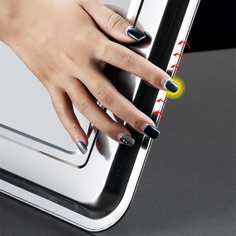 Квадратный поднос из нержавеющей стали для хранения продуктов, мелкое блюдо для вареных колбас, противни для выпечки хлеба, кухонные принадлежности