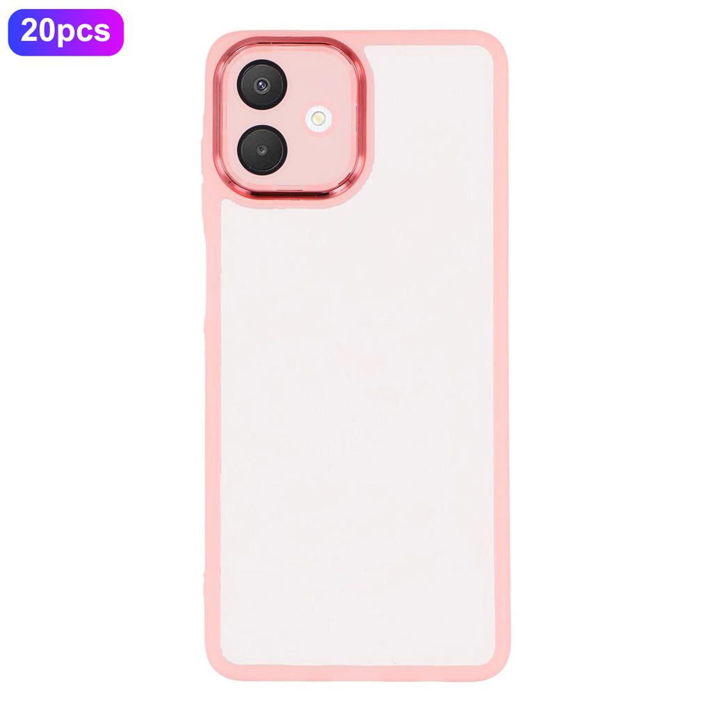 Bulk Purchasing 20Pcs For Samsung Galaxy A07 4G Case Electroplated Camera Frame TPU Phone Cover Precise Cutouts