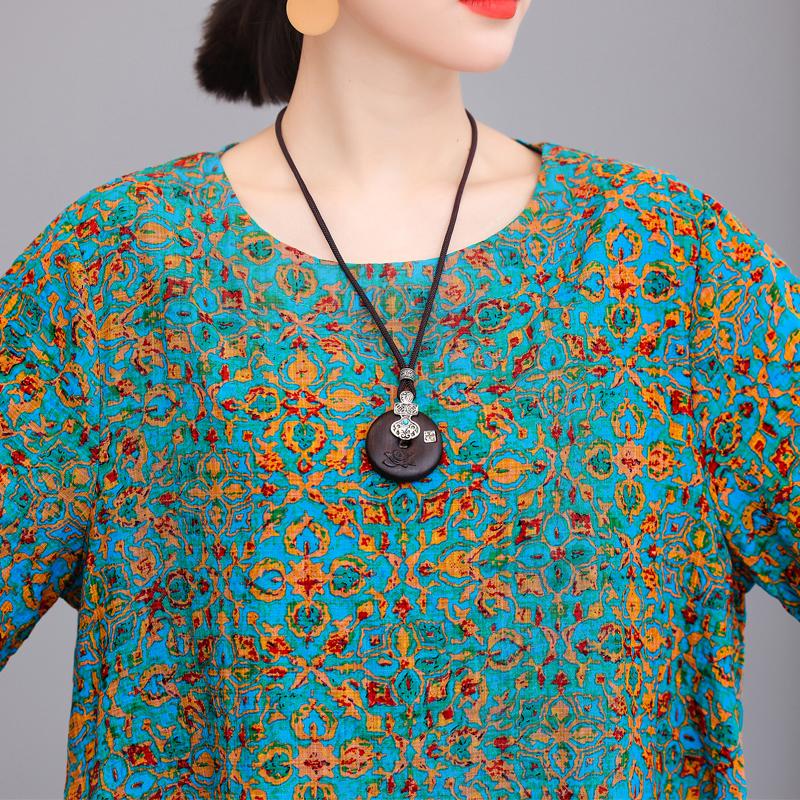 Летнее длинное платье больших размеров, женские свободные элегантные женские винтажные платья с принтом