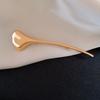 Corsage Ornament Long Leaf Pin Vintage Metal Glossy Brooch Ginkgo Leaf Brooch  Gift