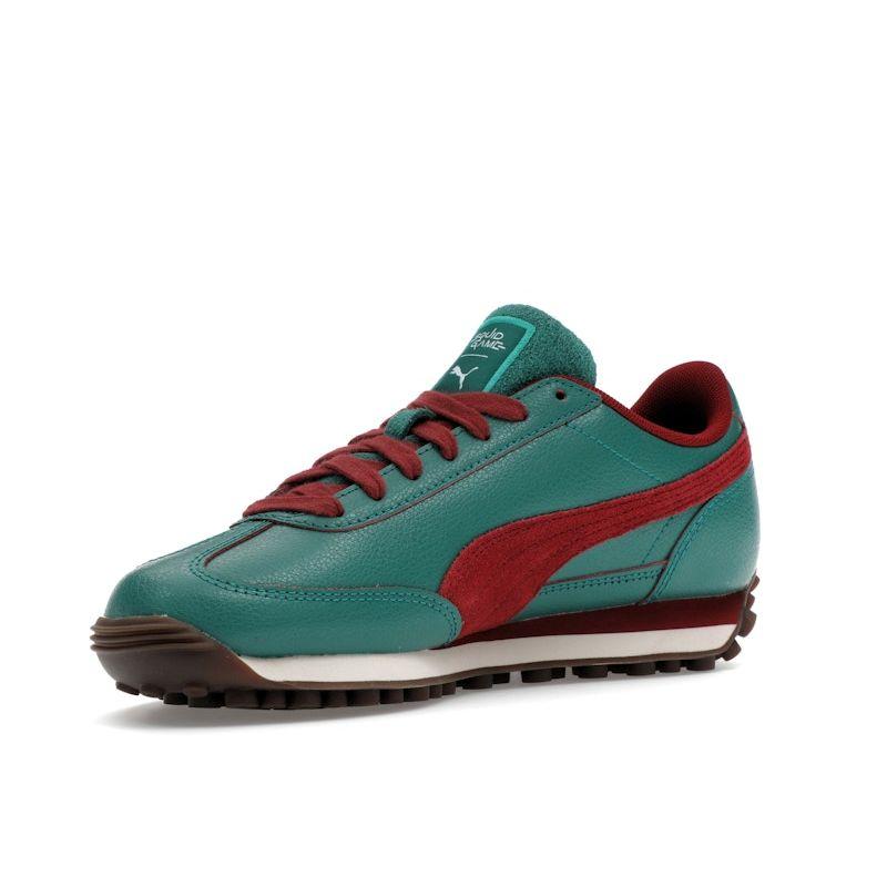 Puma Унисекс Easy Rider x Игра в кальмара Ретро Кожаные Кроссовки для повседневной жизни Винтажный Зеленый Красный Белый Резина 399431-01