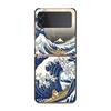 Чехол Wave Art японский зеленый Illust для Samsung Galaxy Zflip Z Flip 3 5g Z Flip 4 Zflip3 Zflip4 Zflip Flip4 черные чехлы
