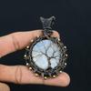 Tree Of Life Moonstone Gemstone Handmade Pure Copper Wire Wrapped Wonderful Jewelry Pendant