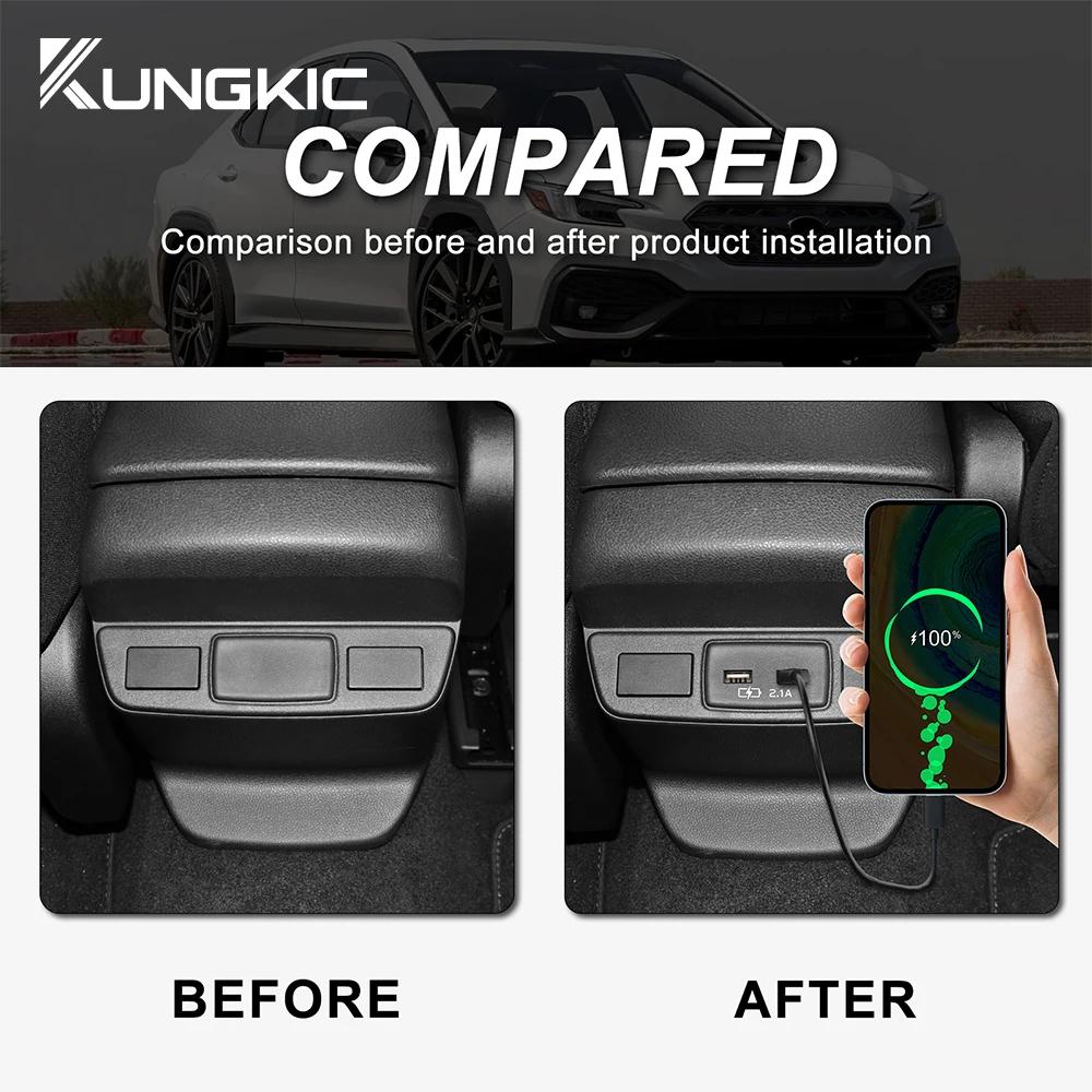 For Subaru WRX 2025 2025 2025 Base Sedan USB Charger 12V 2.1A Power Adapter Socket Mobile Phone Charge RHD LHD With Data Cable