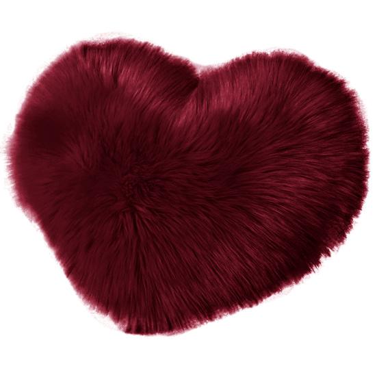 Декоративная подушка, нечеткая длинная подушка из искусственного меха в форме сердца, пушистый диван, украшение для спальни, подушка для поясничной спины, товары для дома