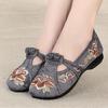 Traditional Embroidered Women Flats Shoes Soft Loafers Spring Autumn Slip On Chinese Shoes