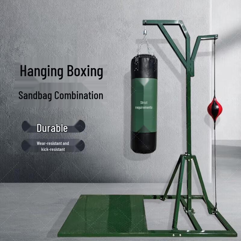 Vertical Boxing Training Stand with Sandbag & Speed Ball