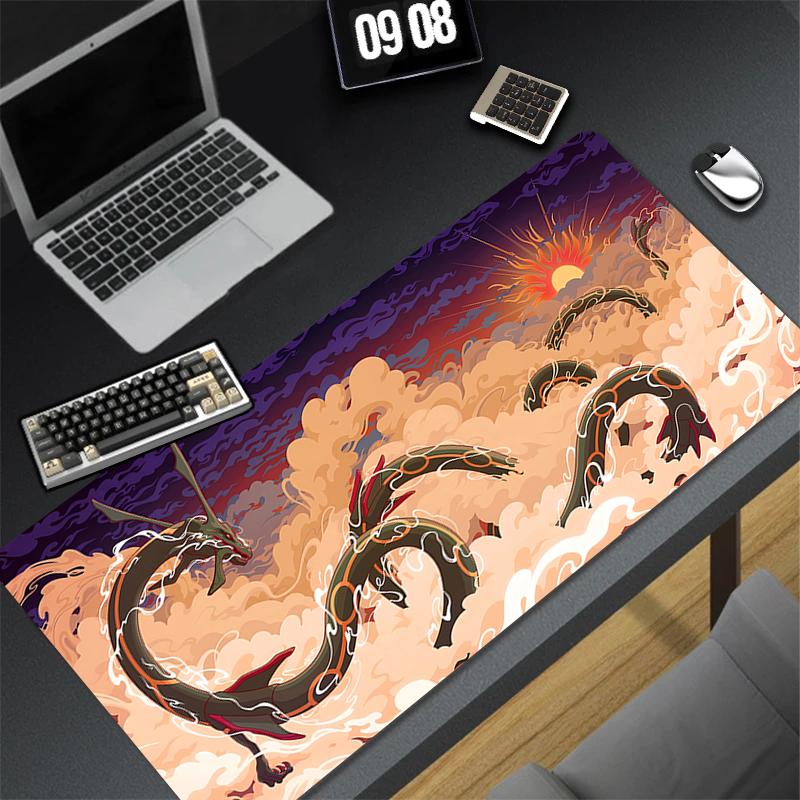 Design Gaming Mouse Pad NonSlip Rubber Base PpokemonS Extended Desk Mat For Gamer Office Computer Accessories Eeevee Mousepad