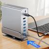 15-в-1 USB-C Док-станция Type-C 4K60Hz Хаб с HDTV PD 100 Вт USB 3.0 SD/TF RJ45 1000 Мбит/с 3,5 мм Аудио для Ноутбука