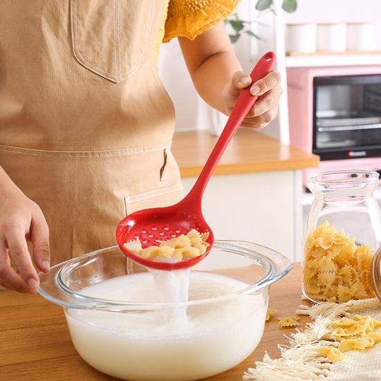 Spatula Non-stick Heat-resistant Silicone Flexible Colander Rice Scoop Handy Baking Scraper