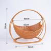 Cradle Style Fruit Basket PP Woven Snack Tray Home Kitchen Candy Tea Time