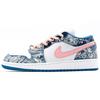 Кроссовки Air Jordan 1 Low Vintage Баскетбольные GS Белый Синий DM8947-100(Команда-А)