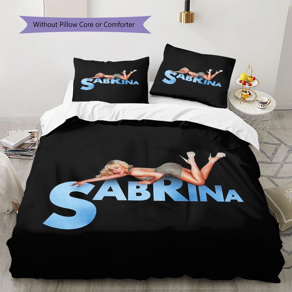 Sabrina Pattern Bedding Home Decoration Birthday Gift ( 1 duvet cover + 2 pillowcase, without core),fan merchandise.