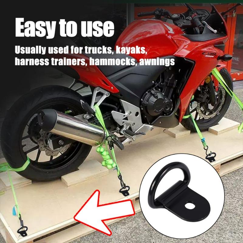 D-образное автомобильное тяговое кольцо Универсальное крепление грузов для грузовиков Якорь Аксессуары Гребная лодка Внедорожник Гамак Тент Железный крепеж