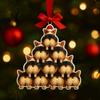 Corgi Butt Christmas Ornament 2D Acrylic Funny Dog Butt Stacking Xmas Tree Shaped Pendants for Tree Car Home Hanging Decor