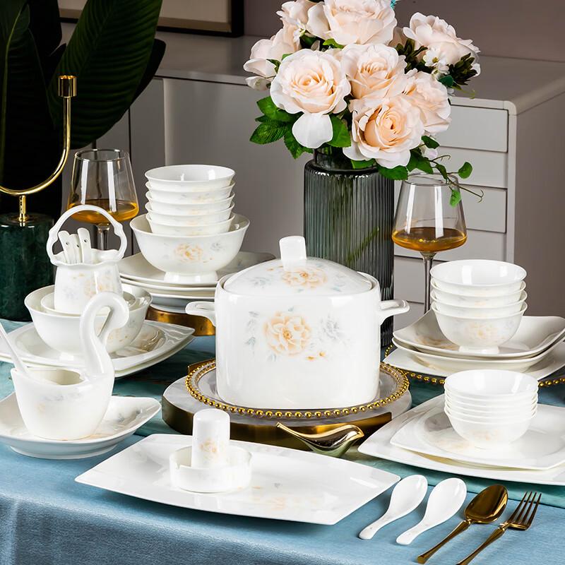 Набор столовой посуды Hao Ya Jingdezhen из керамики, 86 предметов