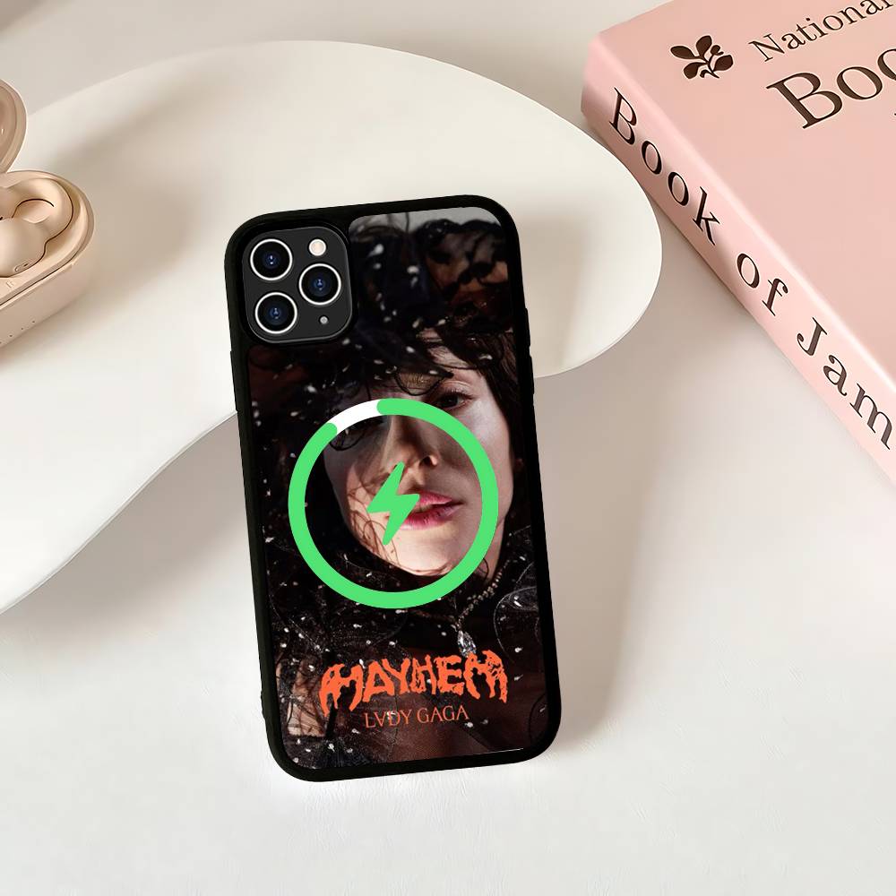 Альбомы Леди Гаги Магнитный чехол для Magsafe для iPhone 17 Air 16 15 14 13 12 11 Pro Max Plus Беспроводная зарядка