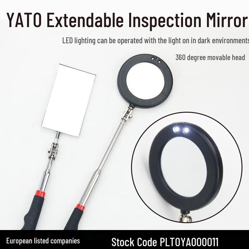 YATO Выдвижное прямоугольное инспекционное зеркало
