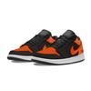 Jordan Air Jordan 1 Abrasion Resistant Low top Vintage Basketball Shoes Unisex Black Orange 553558-165(Team701-F)