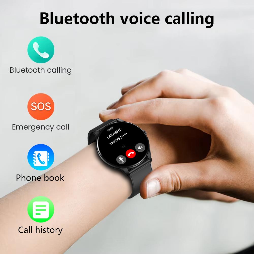 Новые модные умные часы Bluetooth Talk Мужские Женские Спортивные Пульсометр Фитнес-трекер Умные часы для Android IOS