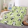 1pc Panda Pattern Blanket, Lightweight Flannel Blanket for Sofa, Bed, Travel, Camping, Living Room, Office,019