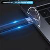 USB A на Type C PD быстрая зарядка USB3.1 высокоскоростной жесткий диск 10 Гбит/с передача 13 см зарядка ультра-короткий портативный кабель данных