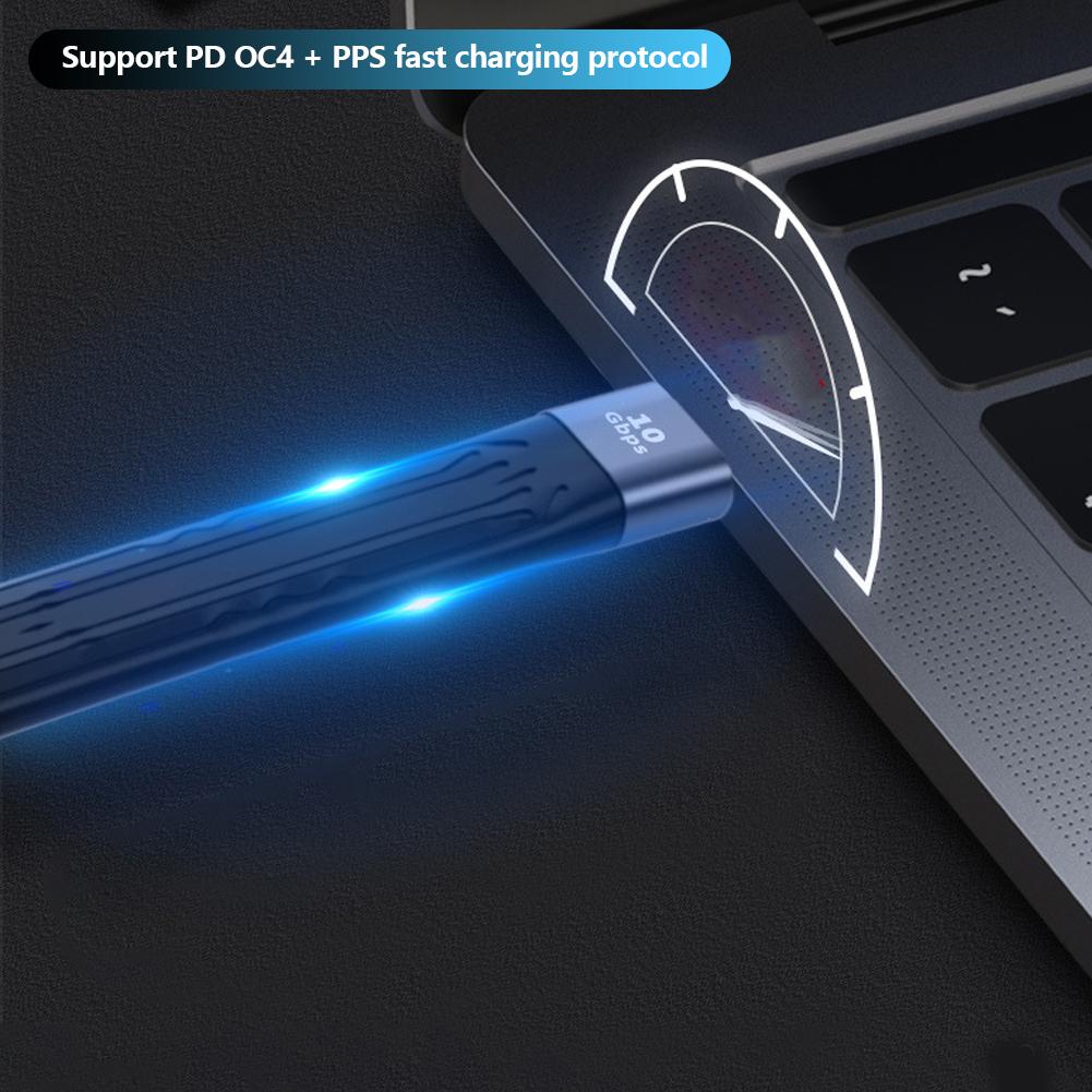 USB A на Type C PD быстрая зарядка USB3.1 высокоскоростной жесткий диск 10 Гбит/с передача 13 см зарядка ультра-короткий портативный кабель данных
