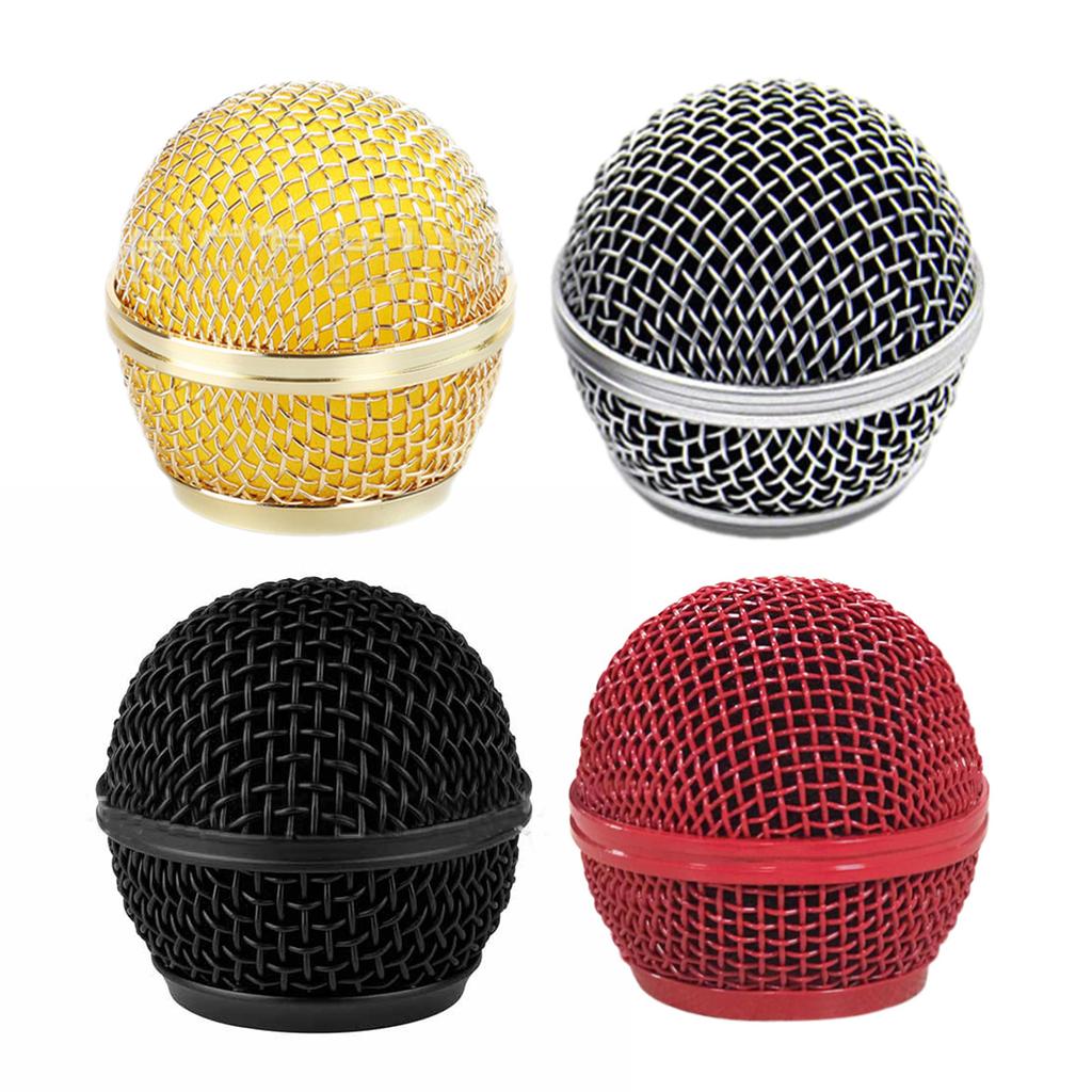 Microphone Replacement Grille for Shure SM58, SM58-LC, SM58S, BETA 58A, Microphone Head Cover Ball Head Mesh Grille