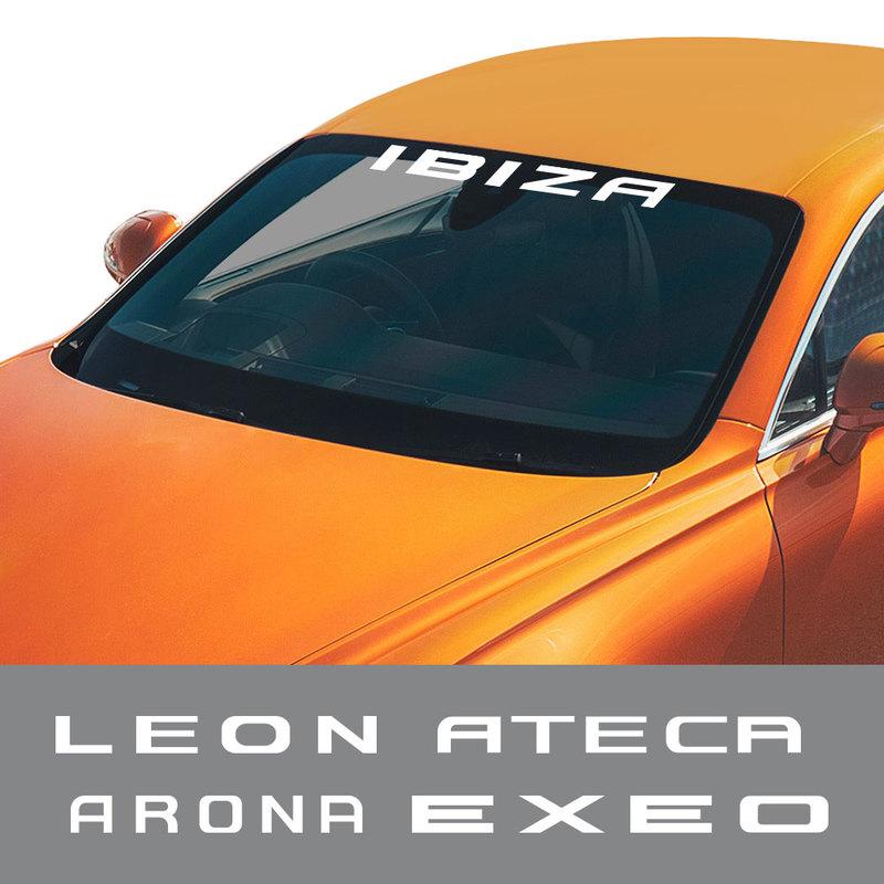 For Seat Ibiza Leon Arona Ateca Altea Arosa Exeo Tarraco Toledo Accessories Car Front And Rear Windshield Stickers and Decals