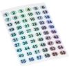 10 Sheets Small 1 To 300 Number Stickers Self Adhesive Number Stickers Set Numbering Letter Decals