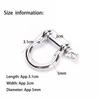 Multistyles Rope Paracord Buckle Survival Bracelets O-Shaped Shackle  Outdoor Accessories