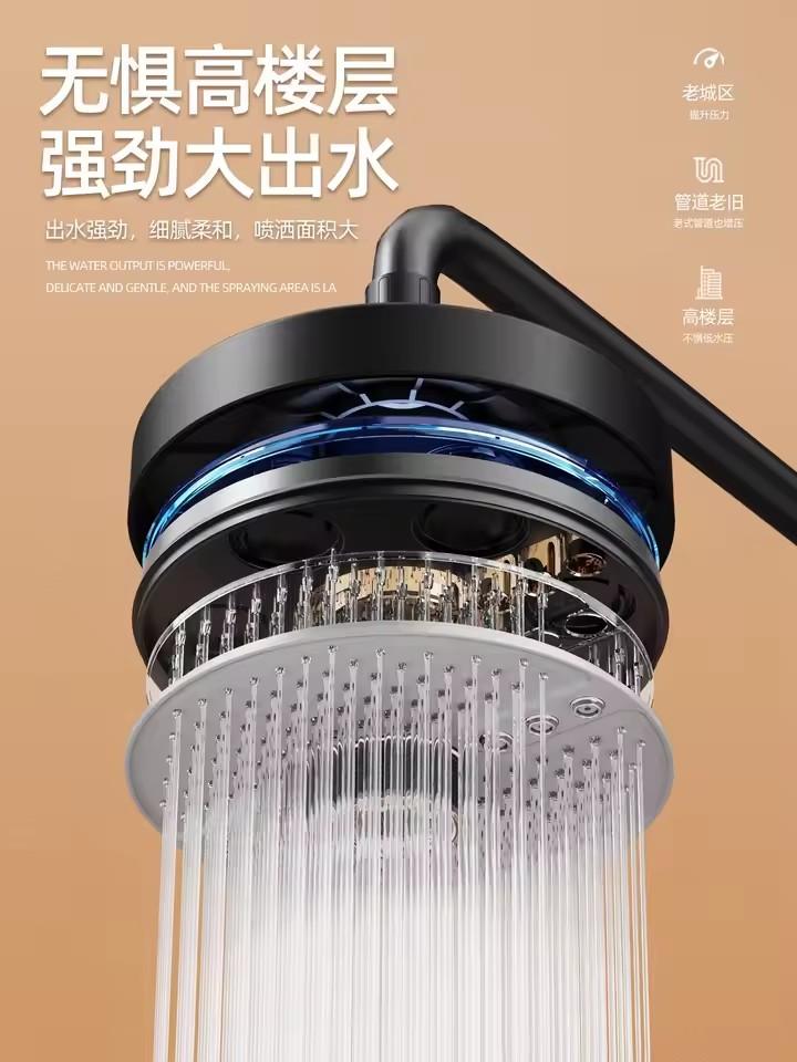 Большой поток Под давлением Усиленный Потолочный Душ 5 Режимов Высокое Давление Водопад Суперзаряд Душ Аксессуары для Ванной