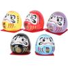 NOELAMOUR Mini Daruma Prosperity Cute Car Gift for Foreigners 5-Piece Figurine, Ceramic, Celebration, Decoration,