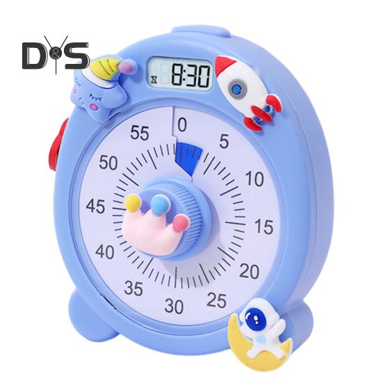 1 комплект таймера, простой в использовании бесшумный 60-минутный таймер для визуального исследования, таймер обратного отсчета магнитной адсорбции для домашней кухни