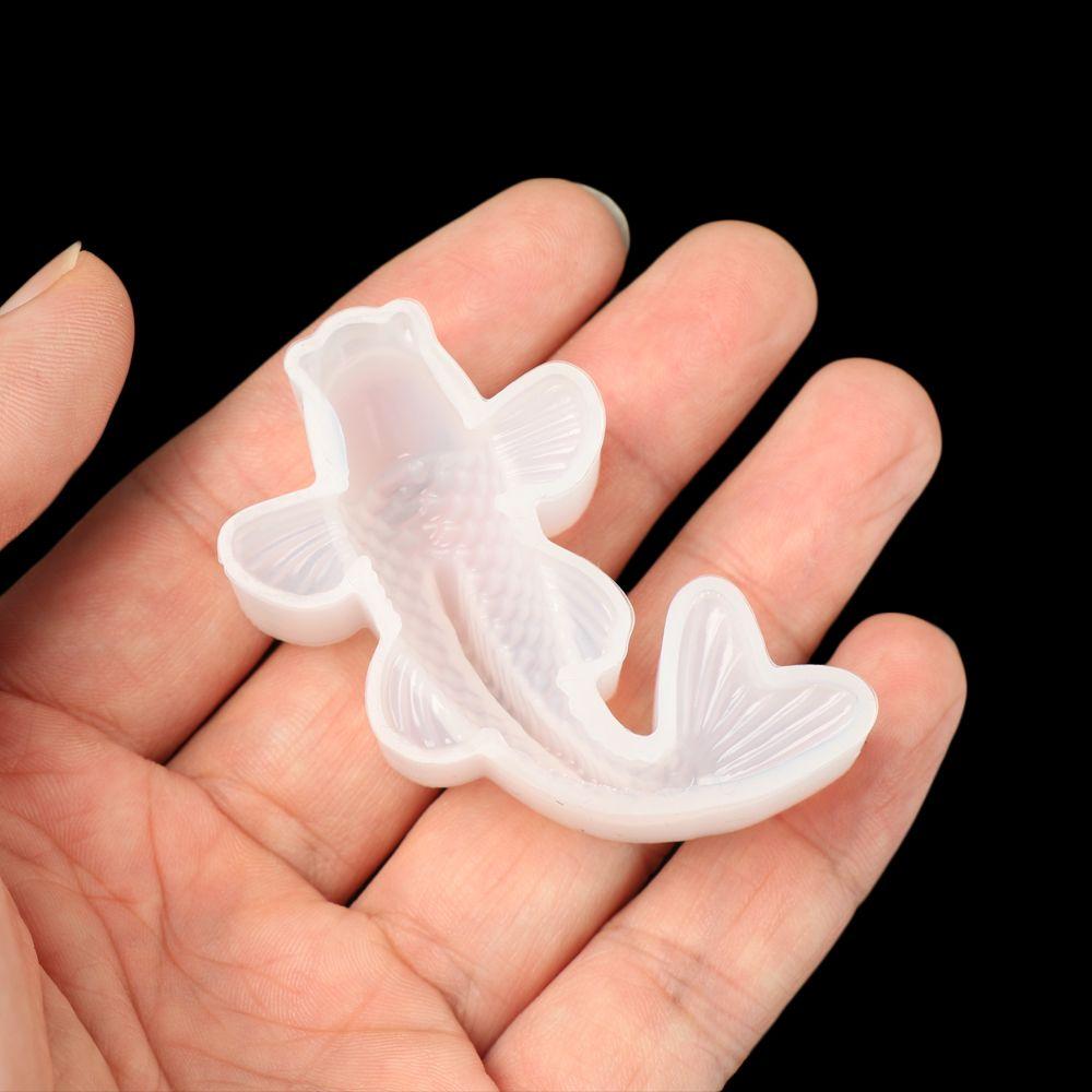Pendant Craf Handmade Silicone Mould Resin Casting Tool Jewelry Making Koi Fish Epoxy Mold