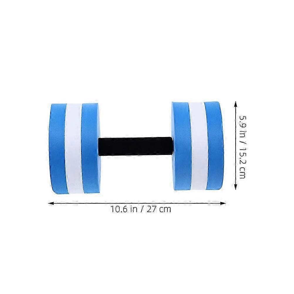 2pcs Aquatic Exercise Dumbbells EVA Foam Floating for Water Aerobics Pool Fitness Swimming Workouts Equipment