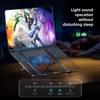 Portable Aluminum Laptop Stand with Dual Fans and Adjustable Height