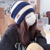 Keep Warm Beanie Caps Stripe Knitted Hat Casual Bonnet Cap  for Men Women