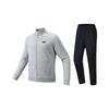 Outdoor Training Urban Commuting Campus Versatile Simple Comfortable Zip Stand Collar Structured Knitted Casual Sports Suit Men Suit 952617202-1