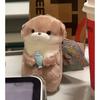 Cute Otters Holding Fish Stitch Plush Toys Doll Keyrings Hanging Pendant Props for School Bag Key Wallet Doll Toy Gifts