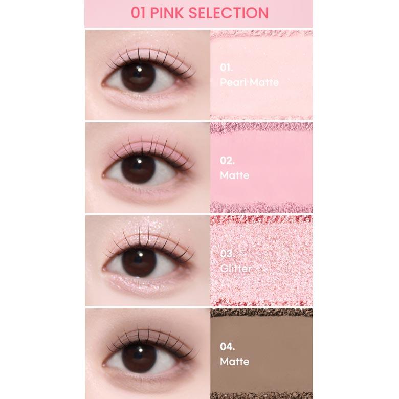Палитра теней для век TWINKLE POP Layering Mood Palette 5 мл